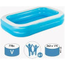 Детский надувной бассейн BESTWAY 305х183х46см, 850л, от 3 лет 54150 BW